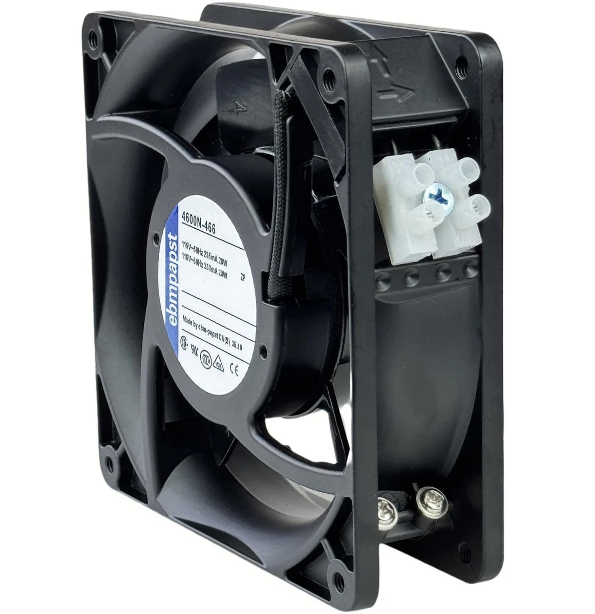 for ebmpapst 4600N-466 Axial Fan,115V 20W 106CFM Industrial Cooling Fan All-M...