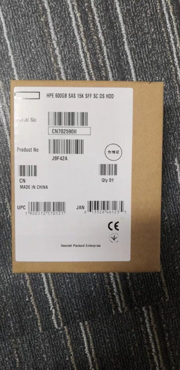 HP 787642-001 J9F42A MSA 600GB SAS 12Gb/s 15K SFF 2.5IN DUAL PORT ENT HDD US