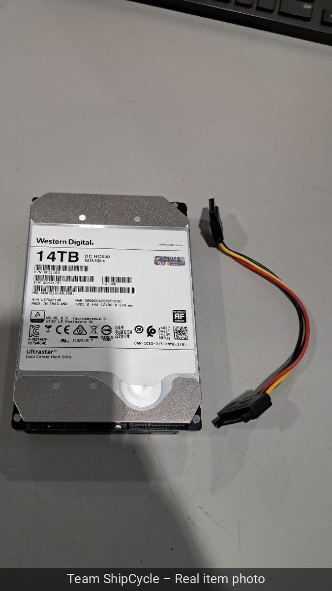 WD HC530 WUH721414ALE604 14TB SATA 6G 35 7200RPM Enterprise Hard Drive G2U