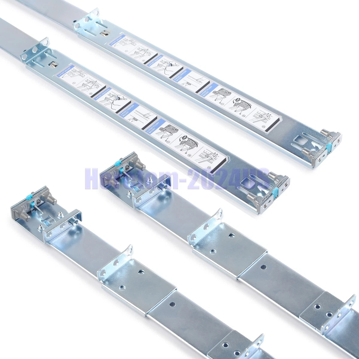 Dell PowerEdge R330 R430 R740 R6415 R640 1U Static Ready Rail Rails Kit 053D7M|335580625381