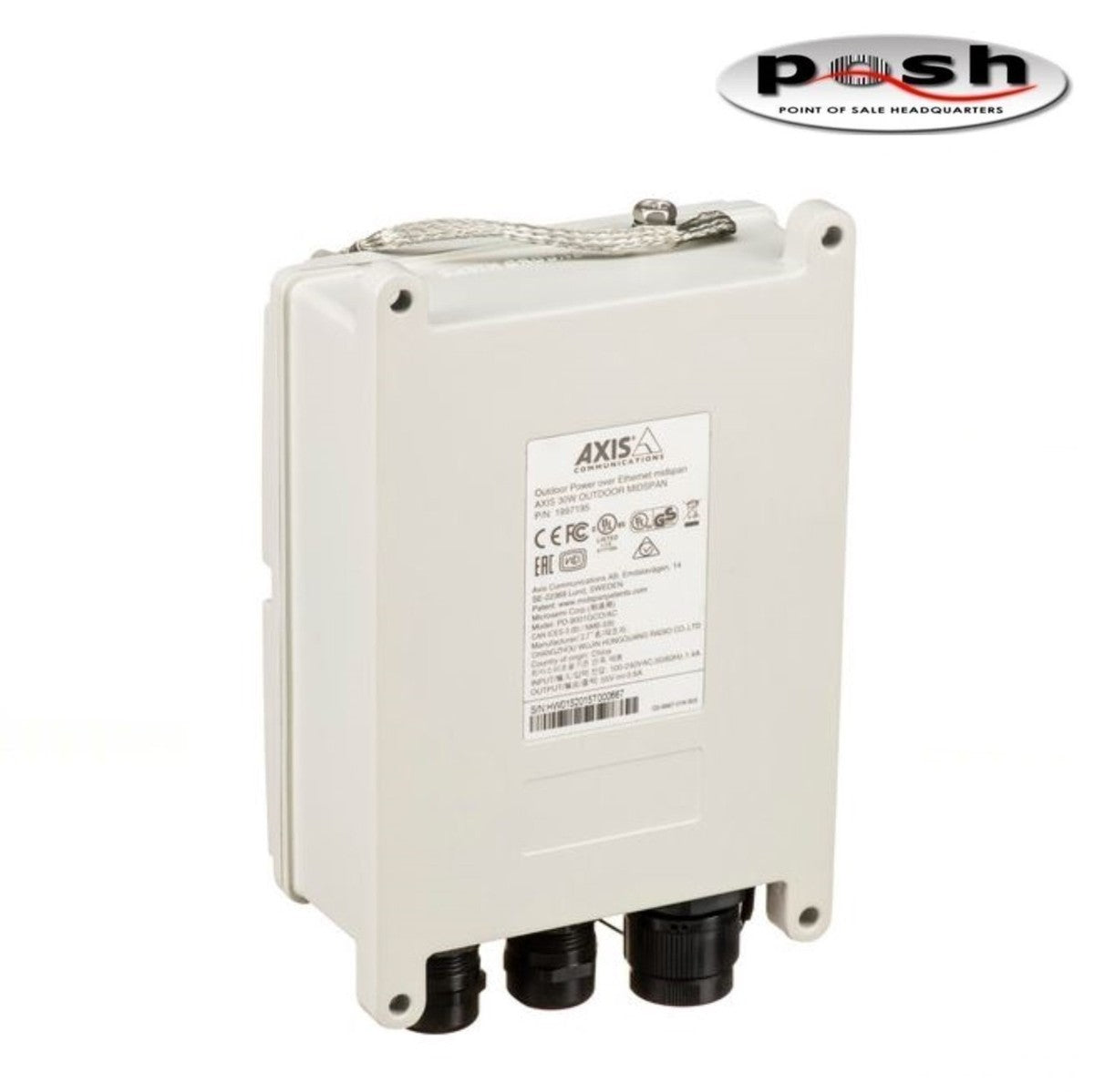Axis 01944-001 30W Outdoor PoE+ Midspan Injector IP66