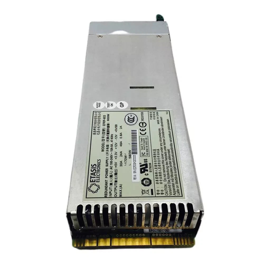 Etasis EFRP-603 600W PSU 100-240V AC Redundant Switching Hot Swap Power Supply