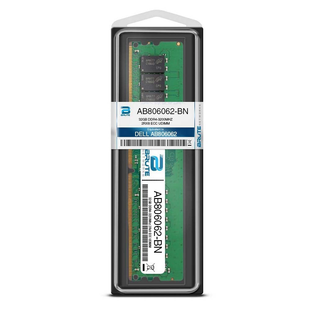 AB806062 - Dell Compatible 32GB DDR4-3200Mhz 2Rx8 ECC UDIMM