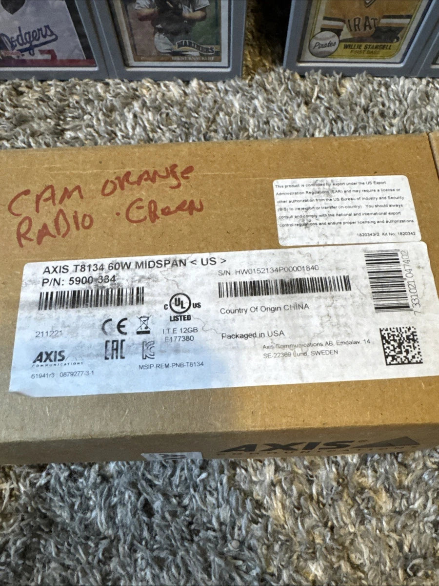 AXIS COMMUNICATION INC 5901-004 T8154 60W SFP MIDSPAN Open Box New