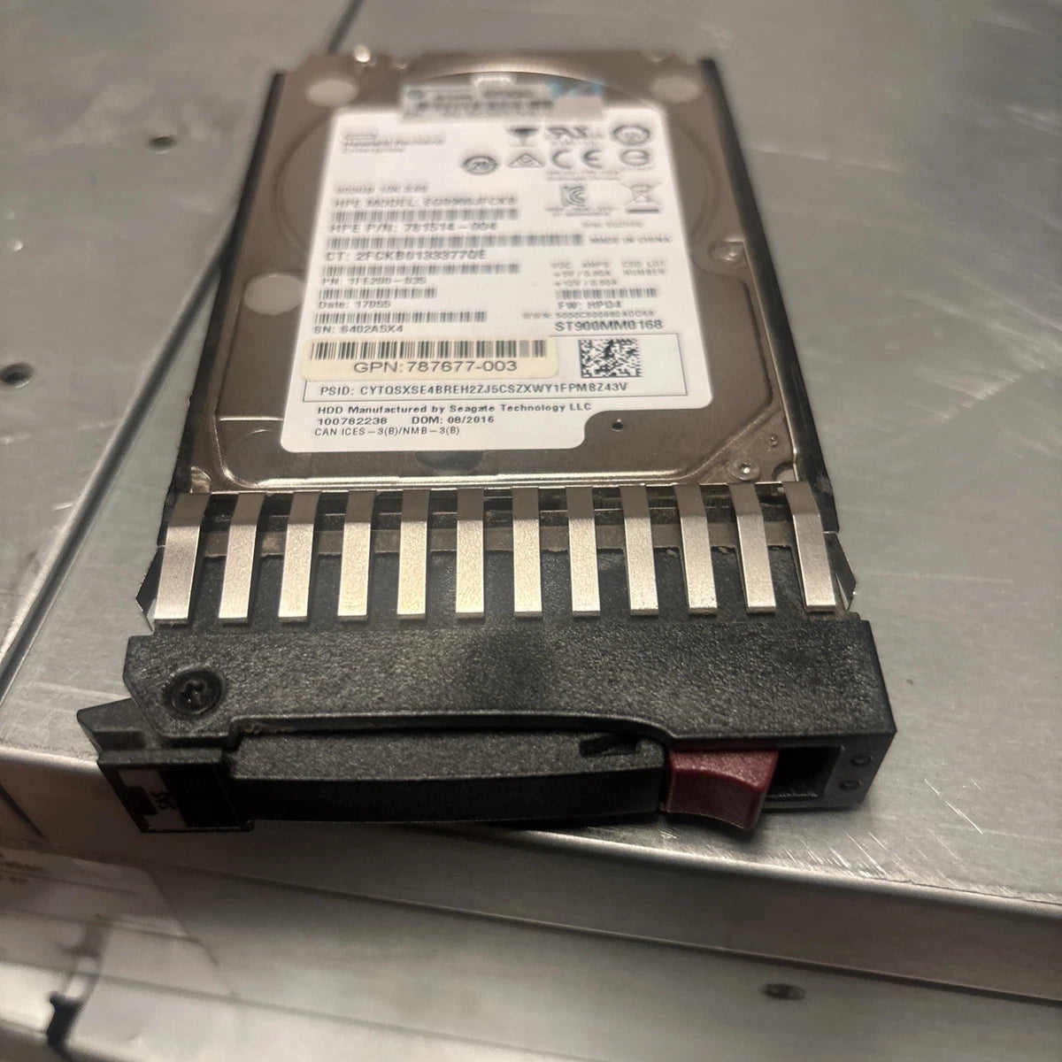 J9F47A HPE MSA 900GB 12G SAS 10K SFF(2.5IN DUAL PORT ENT HDD 787647-001