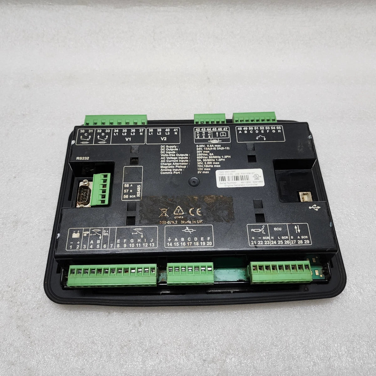 DEEP SEA ELECTRONICS DSE 7320 MKII AMF CONTROLLER FOR GENERATOR MAINS FAILURE CO