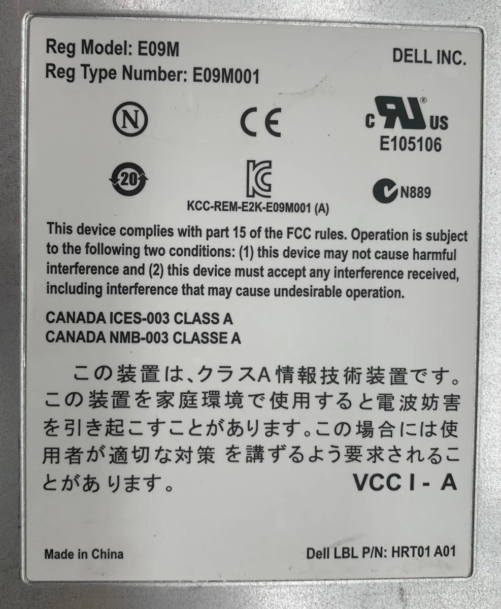 DELL E09M E09M001 EQUALLOGIC TYPE 12 CONTROL MODULES NMJ7P Y4PDW
