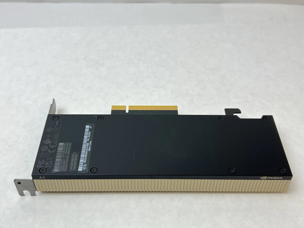 Nvidia Tesla A2 16GB GDDR6 PCIe 4.0 x8 GPU AI Accelerator Card Low Profile
