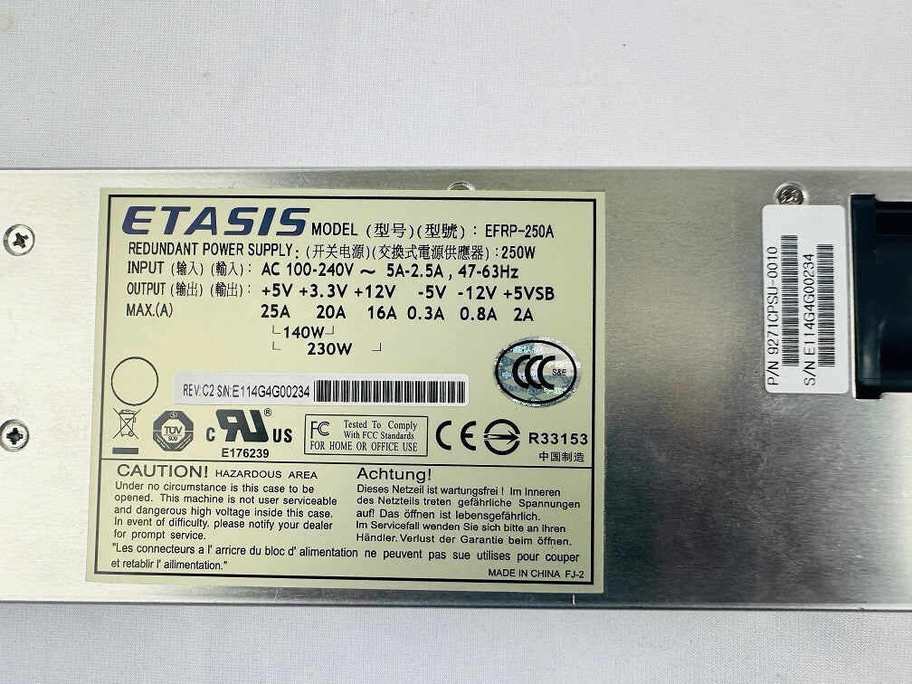 Etasis EFRP-250A Redundant Power Supply