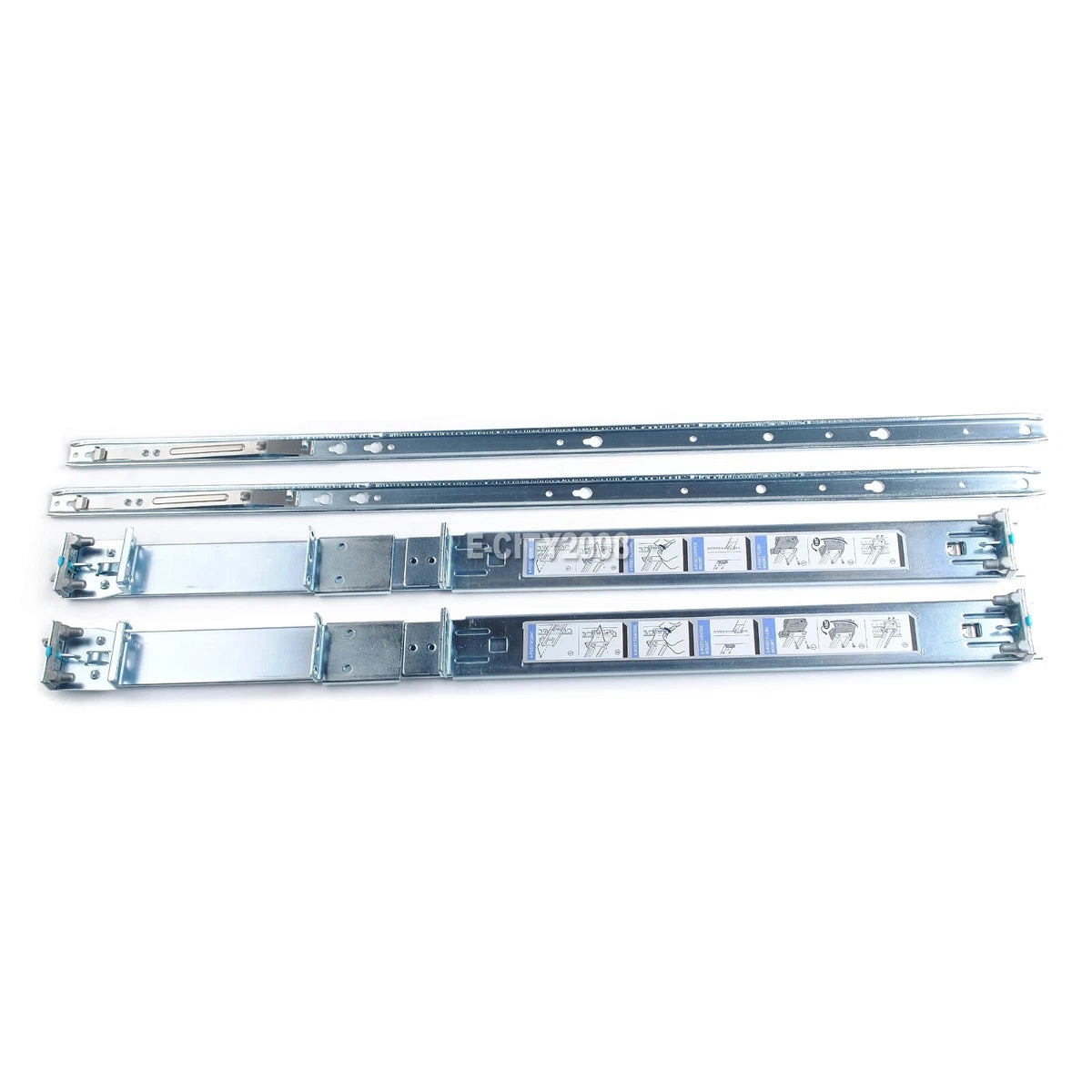 Dell R320 R420 R430 R640 R630 R620 R740 1U Static Ready Rails Rail Kit 053D7M|255748507608