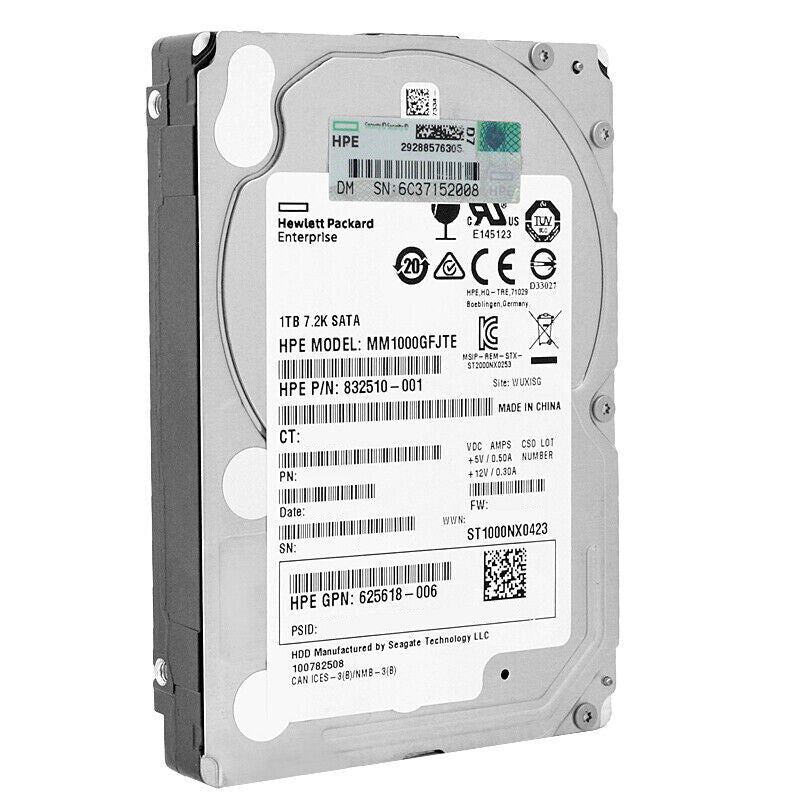 Hard Drive HP MM1000GFJTE 1TB 7200RPM 128MB Cache SATA III 2.5'' 832510-001