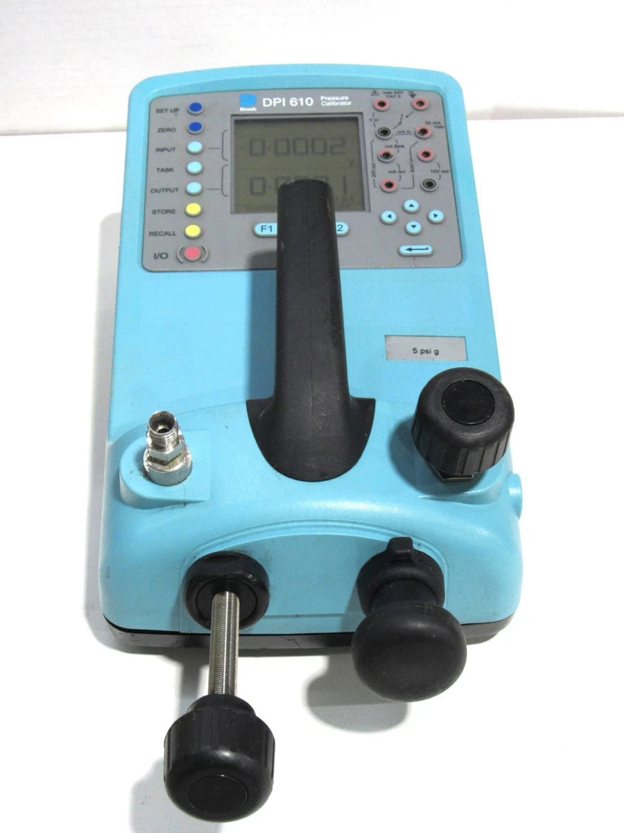 Druck DPI 610 Portable Pressure Calibrator 5 psi g P/N DK344 Power Tested