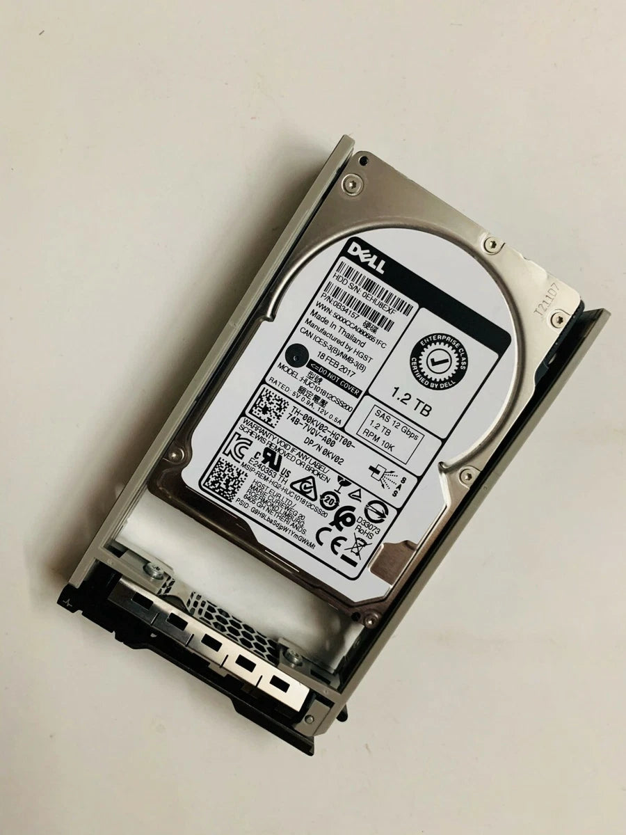 Dell Poweredge 1.2TB 10k 2.5 12G SAS HDD R430 R630 R730 R830 R730XD R620 R530