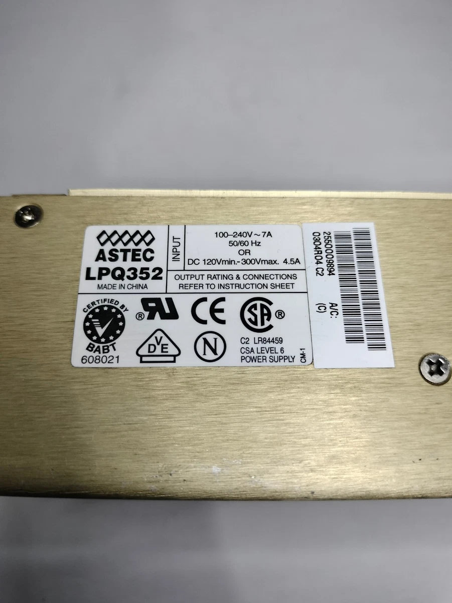Astec LPQ352 Power Supply 100-240V AC 7A 300Vmax 50/60Hz Made in China