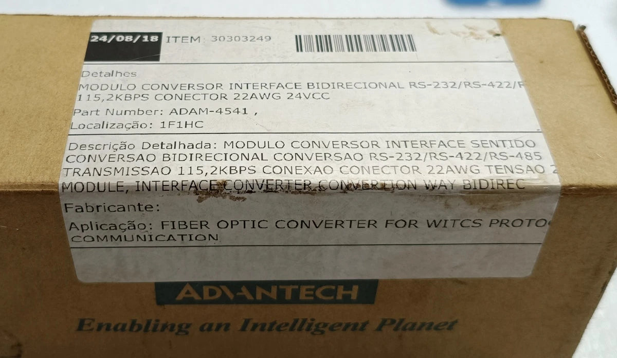 Advantech ADAM-4541-BE Fiber Optic to RS-232/422/485 Converter | New in Box