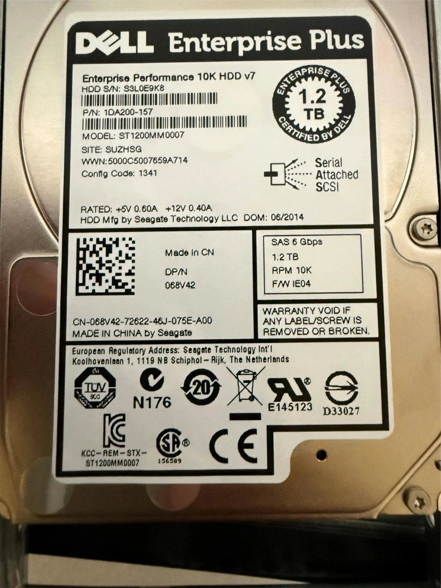 Dell EqualLogic PS6100 24x 1.2TB 10K SAS 2.5" 2X Control Module Type 11 E09M001