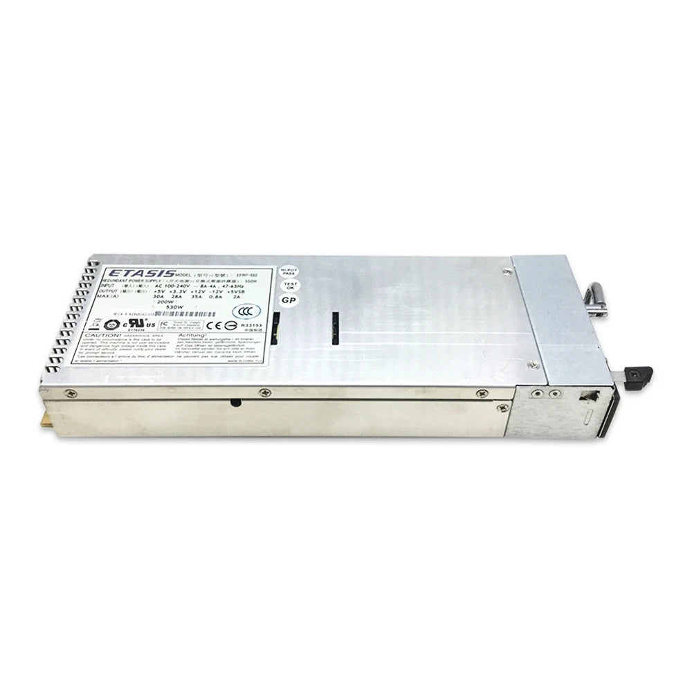 Etasis 550W Redundant 1U Hot-swappable RoHS Server Power Supply