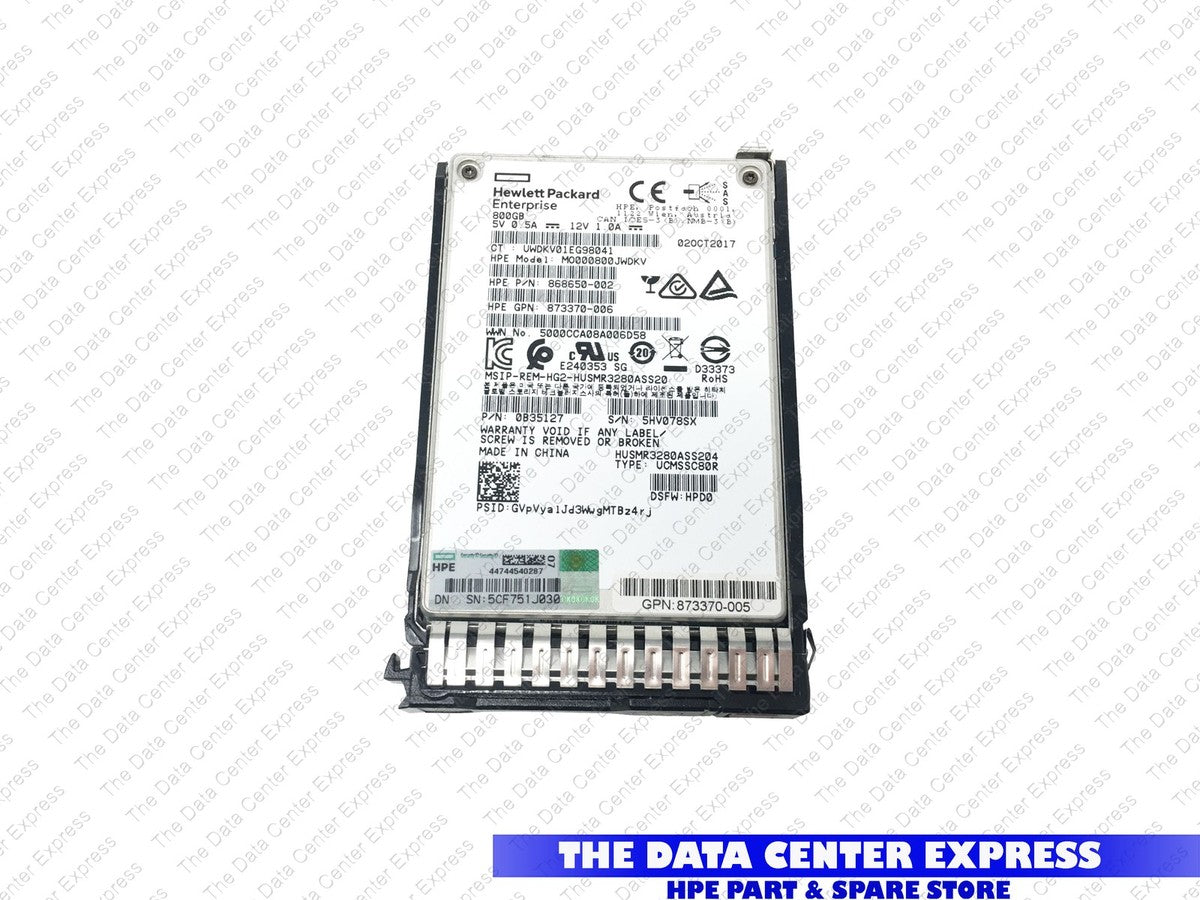 HP 800GB SAS 6G ME SFF SC 2.5" SSD 653110-B21 653964-001 SUB Ultrastar DC SS300