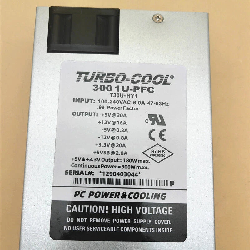 New TURBO-COOL 300 1U-PFC T30U-HY1 Dedicated Power Supply 300W. EDGE System