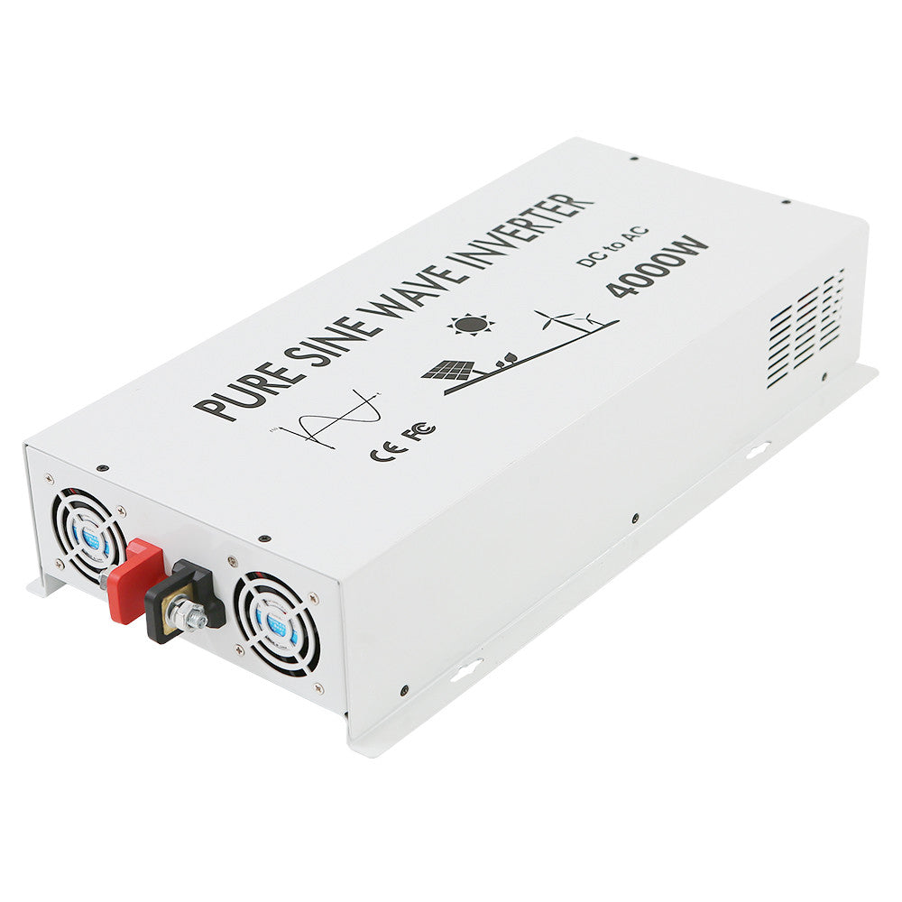Pure Sine Wave Inverter 12V to 120V Power 4000W Solar Home Motor Off Grid System