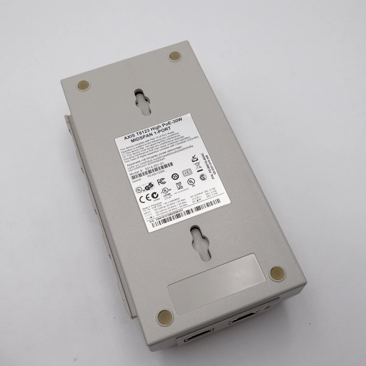 AXIS COMMUNICATIONS T8123 HIGH PoE-30W MIDSPAN 1-PORT