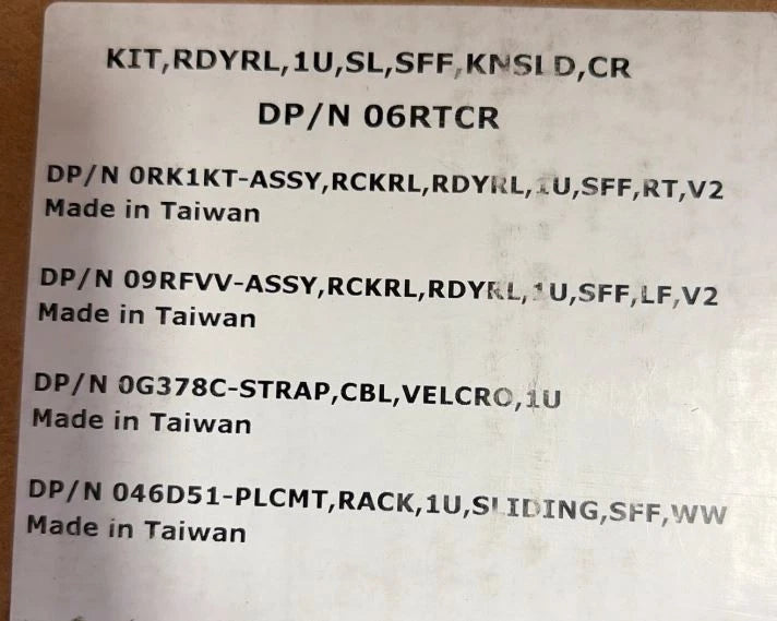 NIB __Dell PowerEdge R620 R430 R630 R640 Server Sliding Rail Kit 1U 6RTCR|236427365022