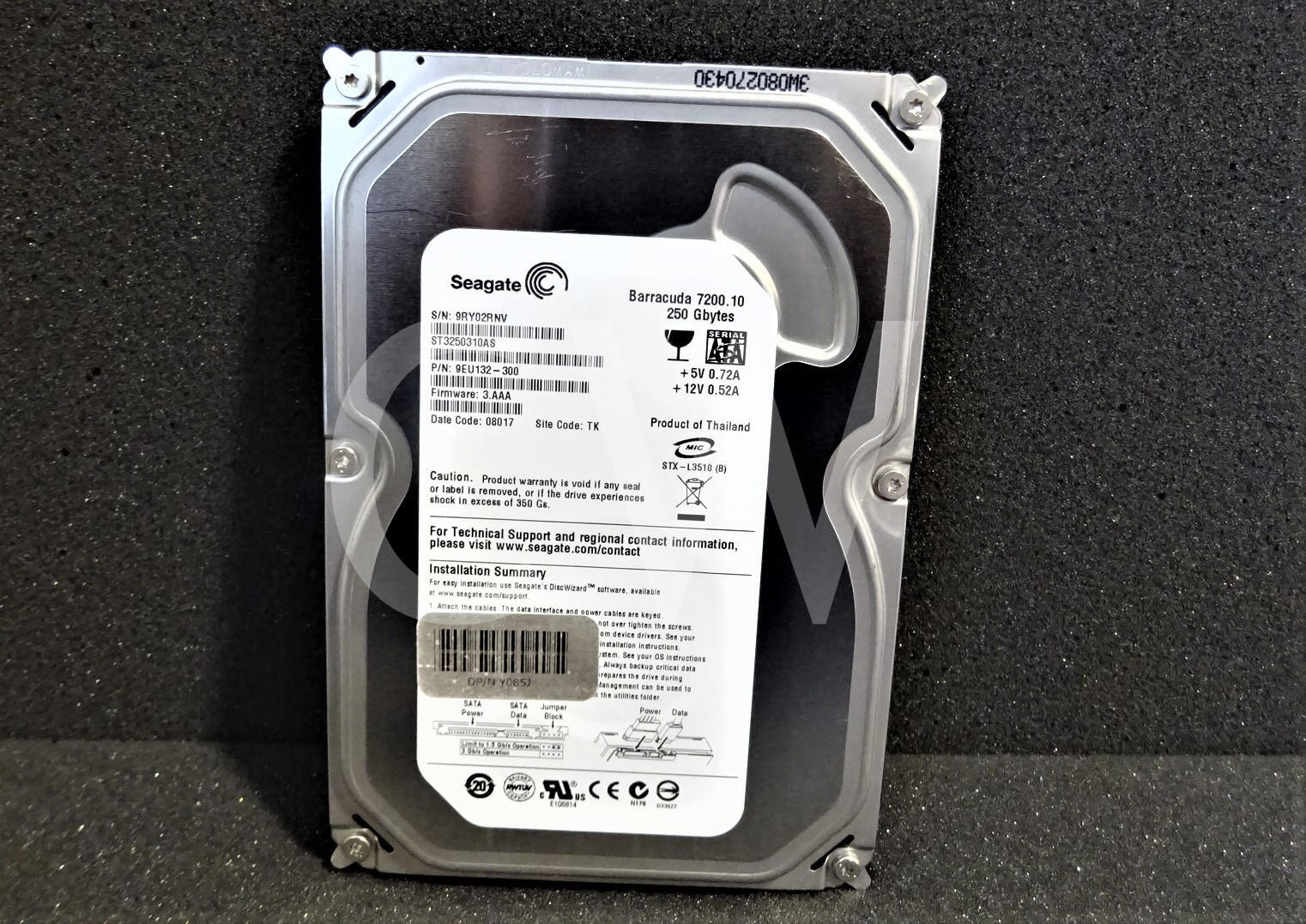 ST3250310AS Seagate 9EU132 BARRACUDA 250GB 7200RPM 3Gbps 3.5"SATA HDD Hard Drive