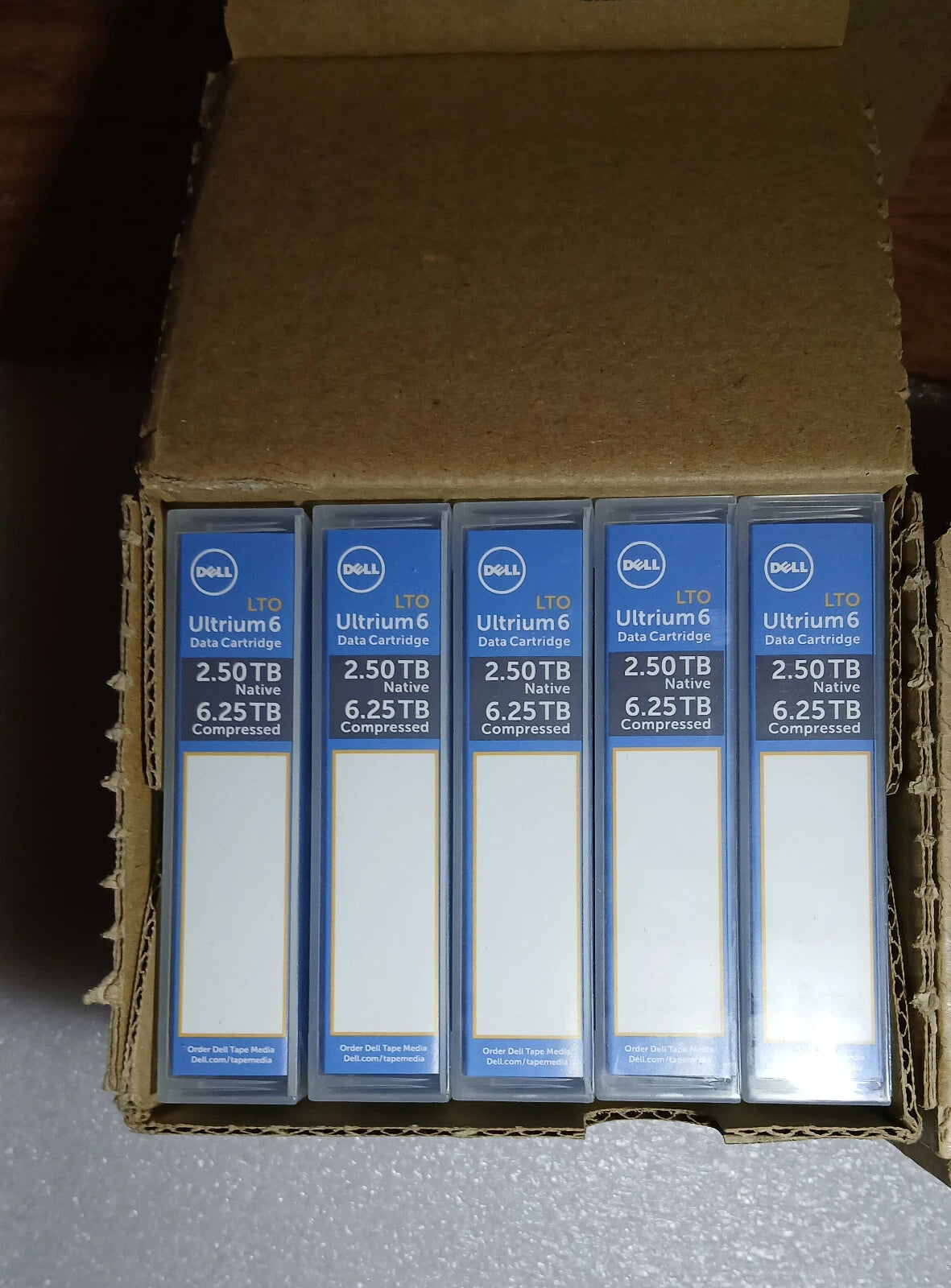 Dell 3W22T LTO-6 Tape Media, P/N 03W22T (Qty. 5 Piece 5 pack LTO6 0RWK0N