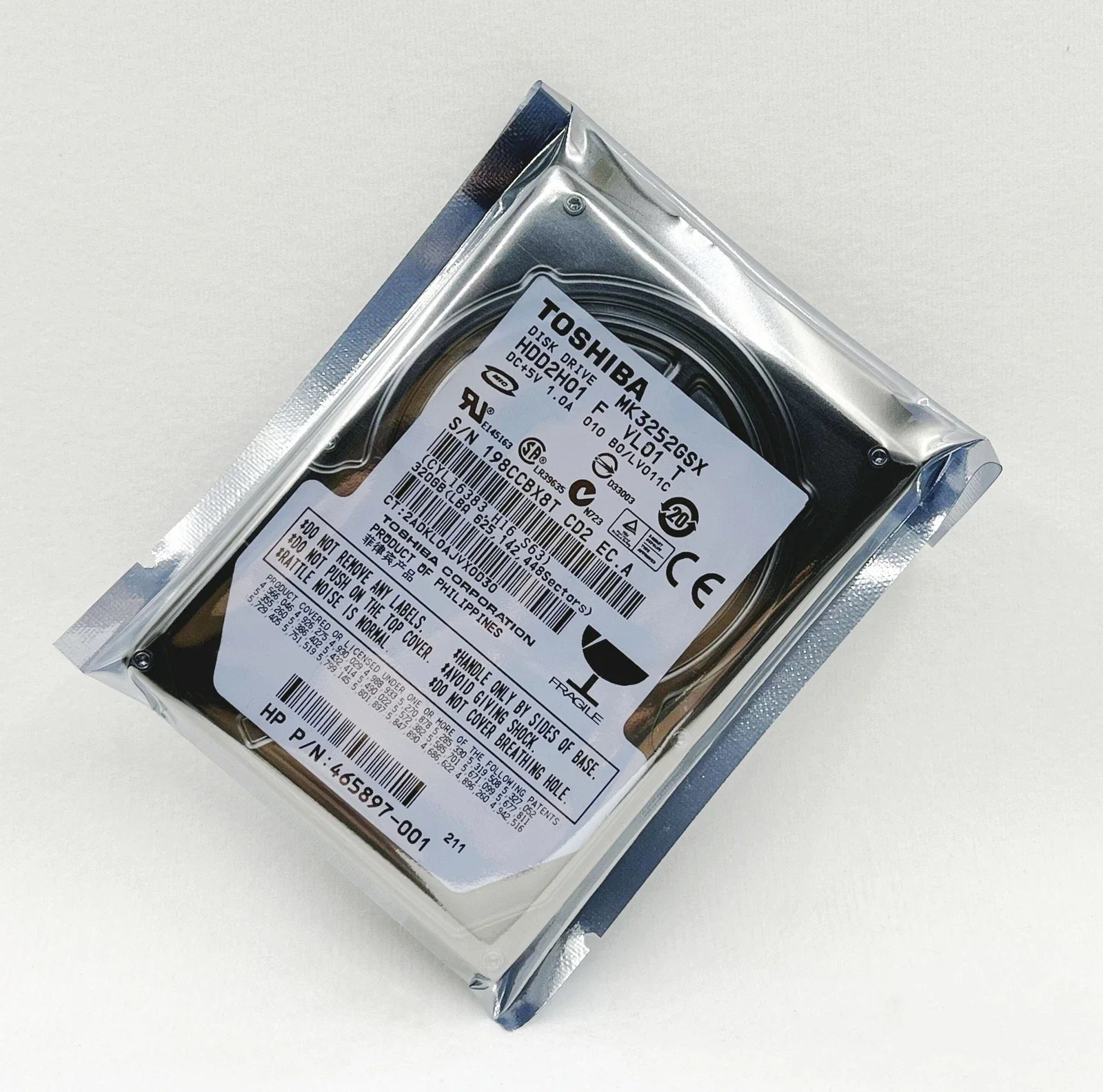 Toshiba 320GB 5400 RPM 8MB Cache 2.5" SATA 3.0Gb/s Notebook Hard Drive - MK3252GSX