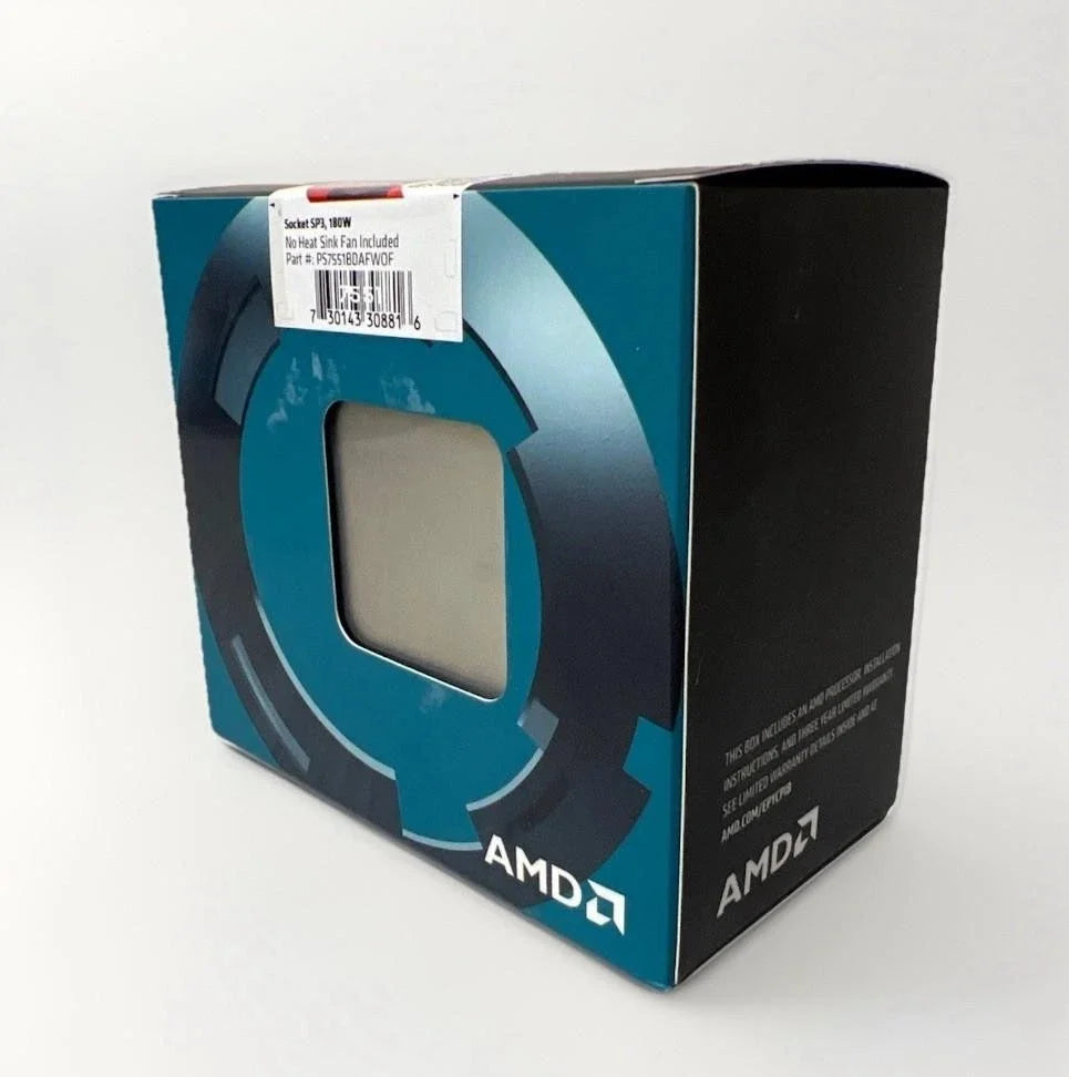 AMD EPYC 7551 32 Core 2.0 GHz (3.0 GHz Max Boost) Socket SP3 PS7551BDAFWOF Server Processor Retail Box