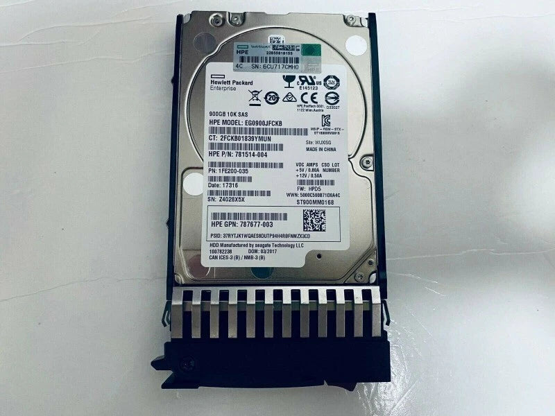 J9F47A 787647-001 900GB SAS 10K 2.5in 12Gbps MSA SFF ENT HDD Hard Drive