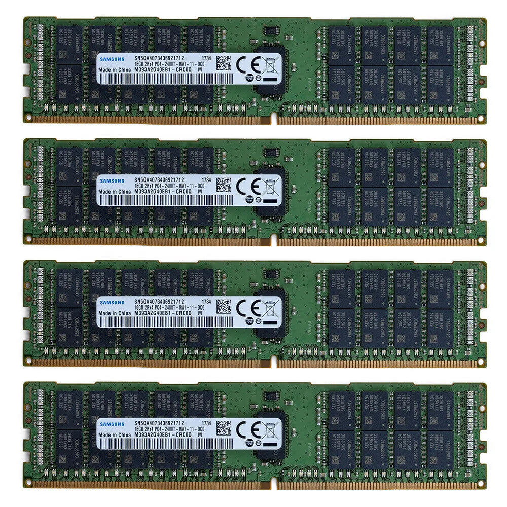Dell PowerEdge R730/XD R830 R930 64GB (4x16GB DDR4 2400MHz PC4-2400T ECC Memory