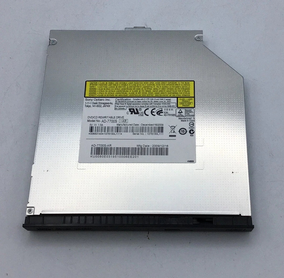 Sony 8X SATA DVD+/-RW AD-7700S Slim Drive for Laptop