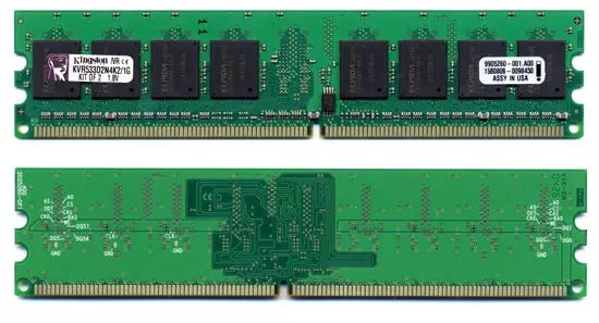 Kingston 1GB Kit (2Pcs x 512MB) 240-Pin DDR2 533 (PC2 4200) Dual Channel Desktop Memory - KVR533D2N4K2/1G