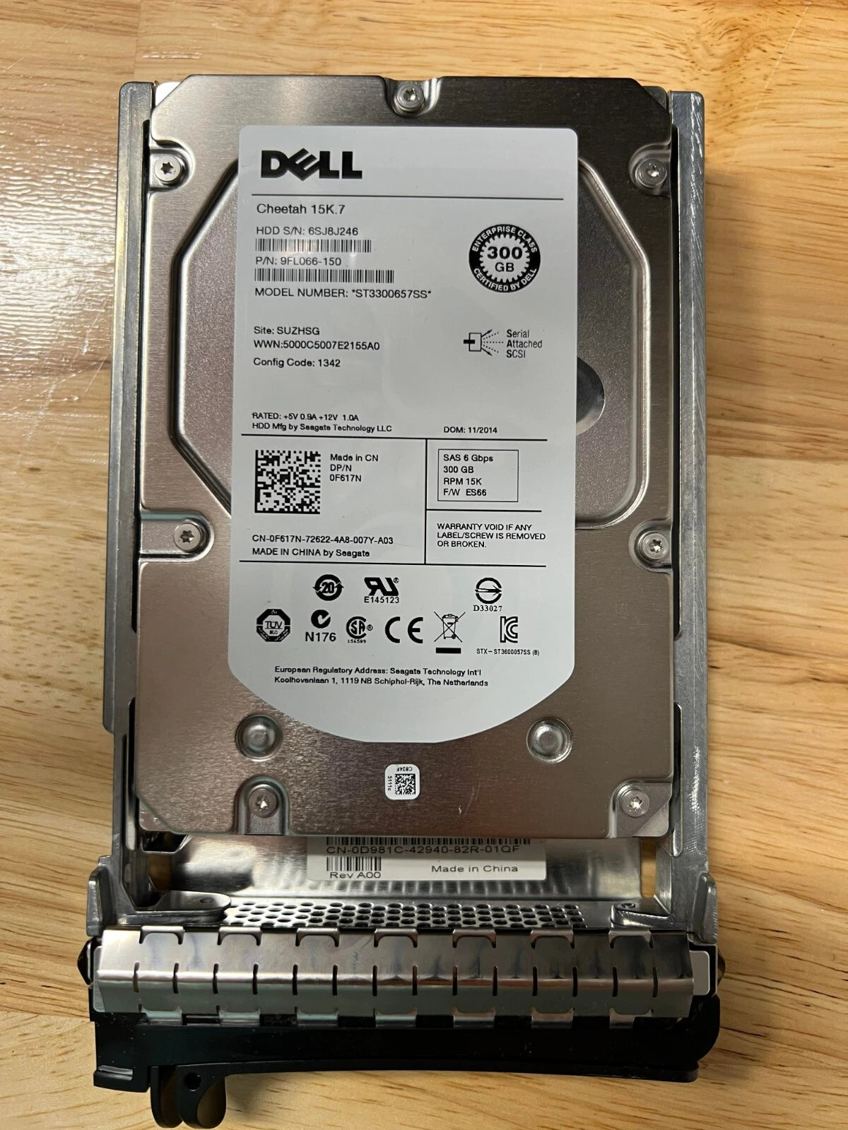 Seagate Dell ST3300657SS p/n: 9FL066-150 300GB SAS 806 Pulled from warranty sys