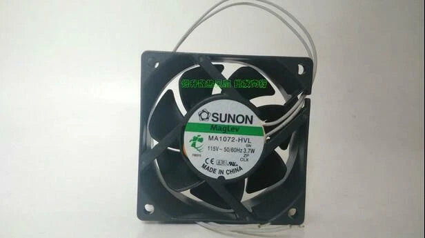 SUNON MA1072-HVL GN 115V-50/60HZ 3.7W 70*70*25MM 7CM 2-Wire Cooling Fan