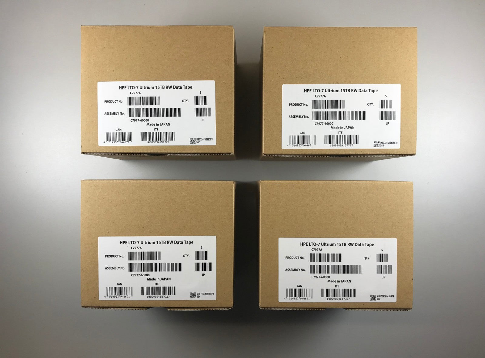 HP / HPE LTO7 Tape C7977A (20 PACK Ultrium Backup Tape Cartridge 6TB/15TB- NEW