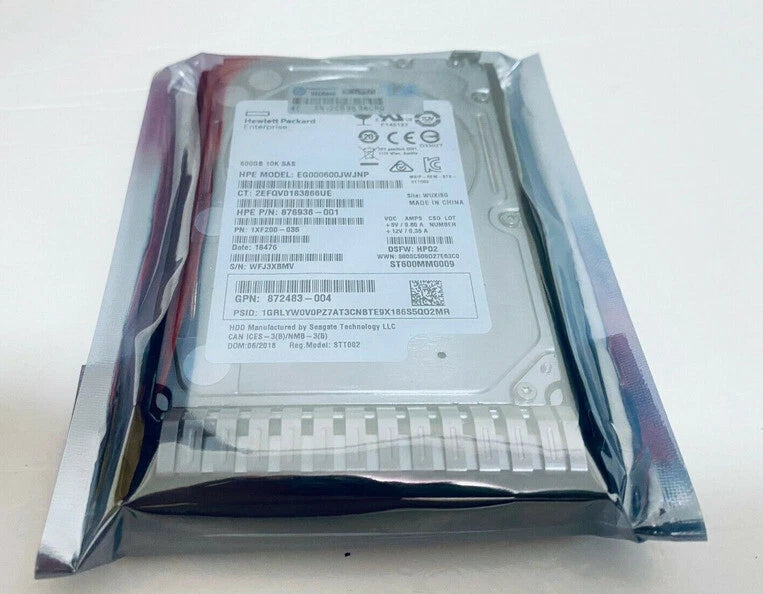 HP 781516-B21 781514-001 781577-001 600GB 12G SAS 10K 2.5 in SC ENT HDD #F3