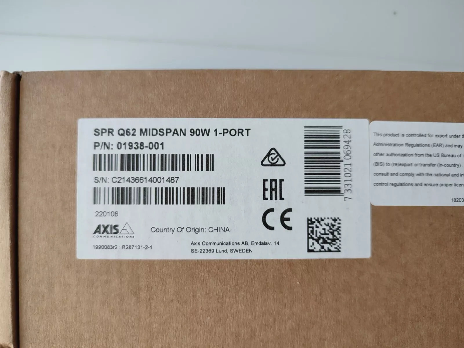 MICROSEMI PD-9601G/AC POWER OVER ETHERNET (PoE DC POWER INJECTOR MIDSPAN