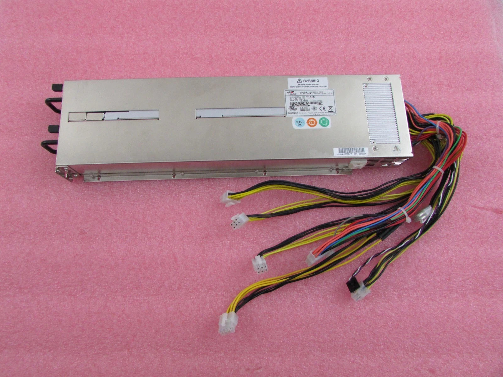 Zippy EMACS M1K2-5C01V4H 1U 1200w Redundant Server Power Supply w/2x Pwr Modules