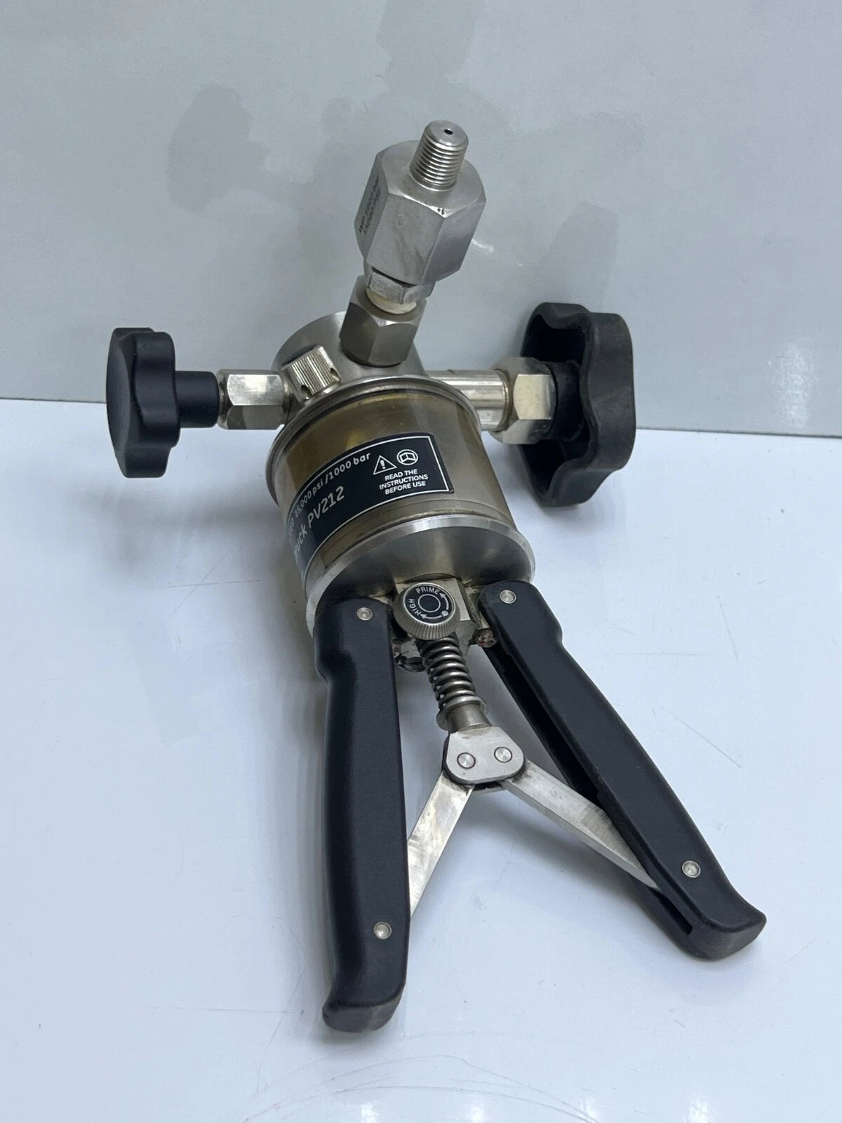 GE DRUCK PV212 HYDRAUILC PRESSURE PUMP 15000 PSI /1000 BAR WITHOUT BOX