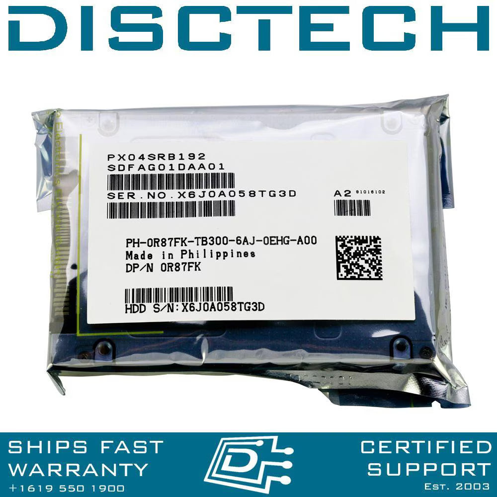 Dell R87FK / Toshiba PX04SRB192 1.92TB 12Gbps 2.5in SFF eMLC Read Intensive 1-DW