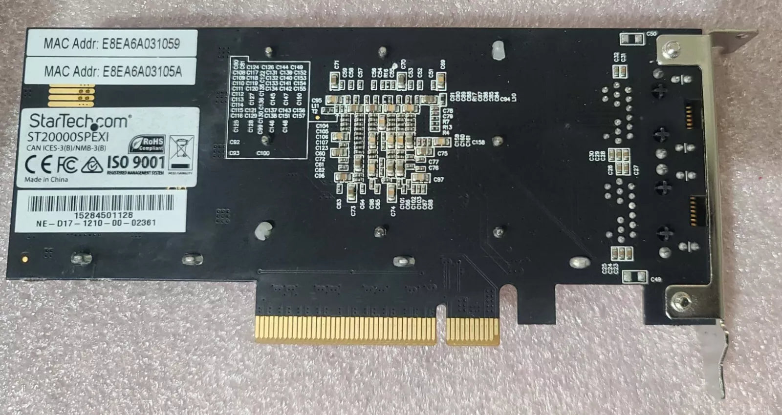 **Fully Functional** StarTech Network ST20000SPEXI 2Port PCI Express 10GBase-T with Intel X540 Chip Ethernet Network Card ***WITH LOW PROFILE BRACKET ONLY***