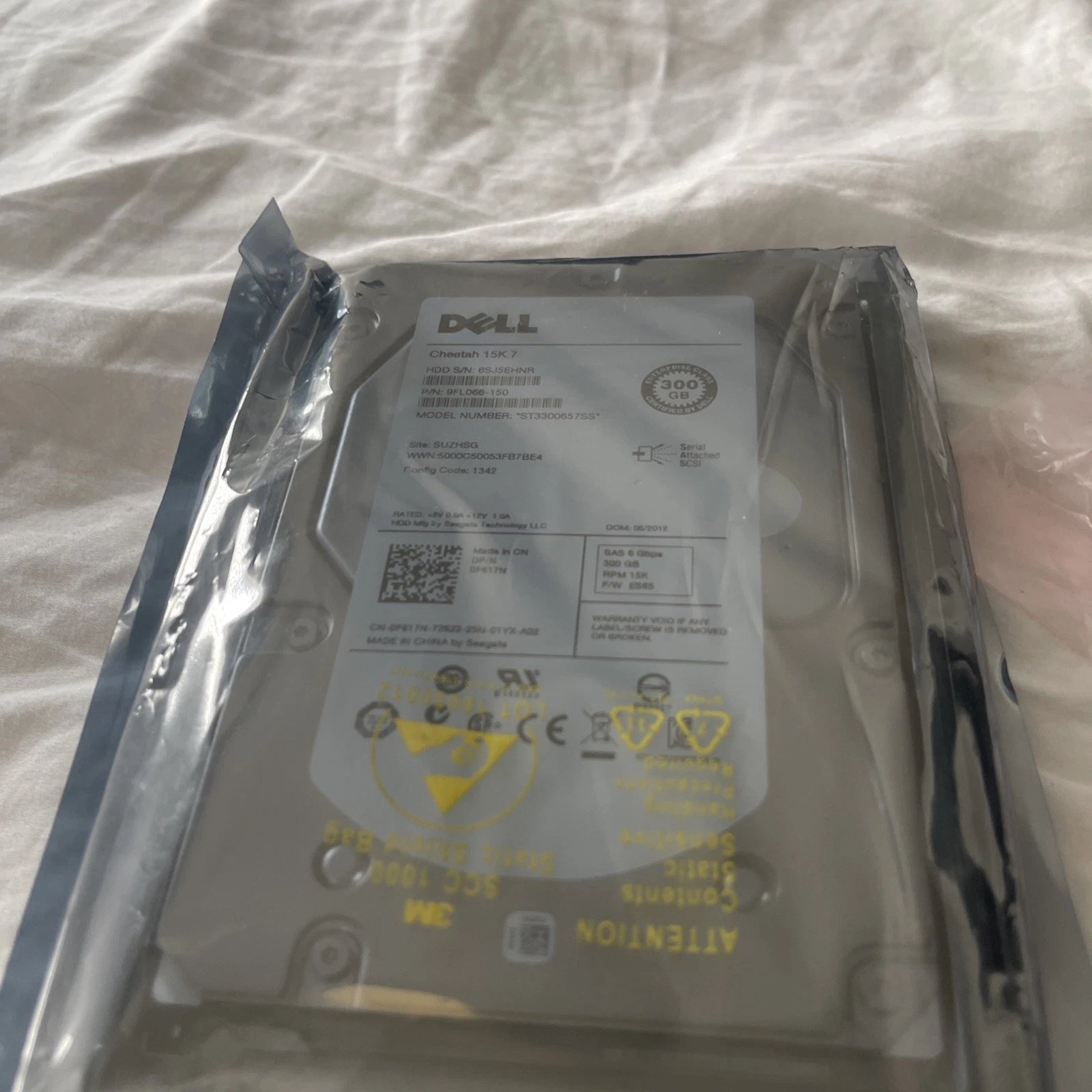 DELL F617N 300GB 15K SAS 3.5in 6GBPS HDD - 9FL066-150