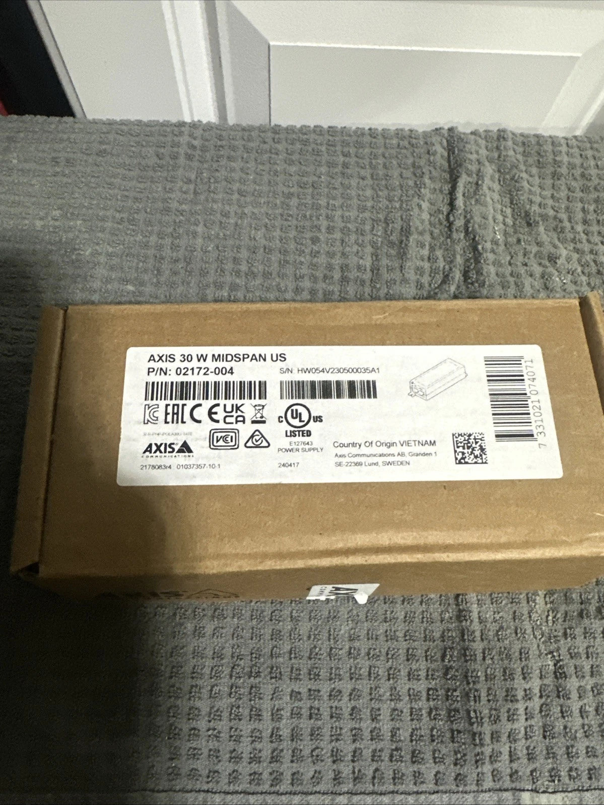 AXIS 30 W MIDSPAN US P/N: 02172-004