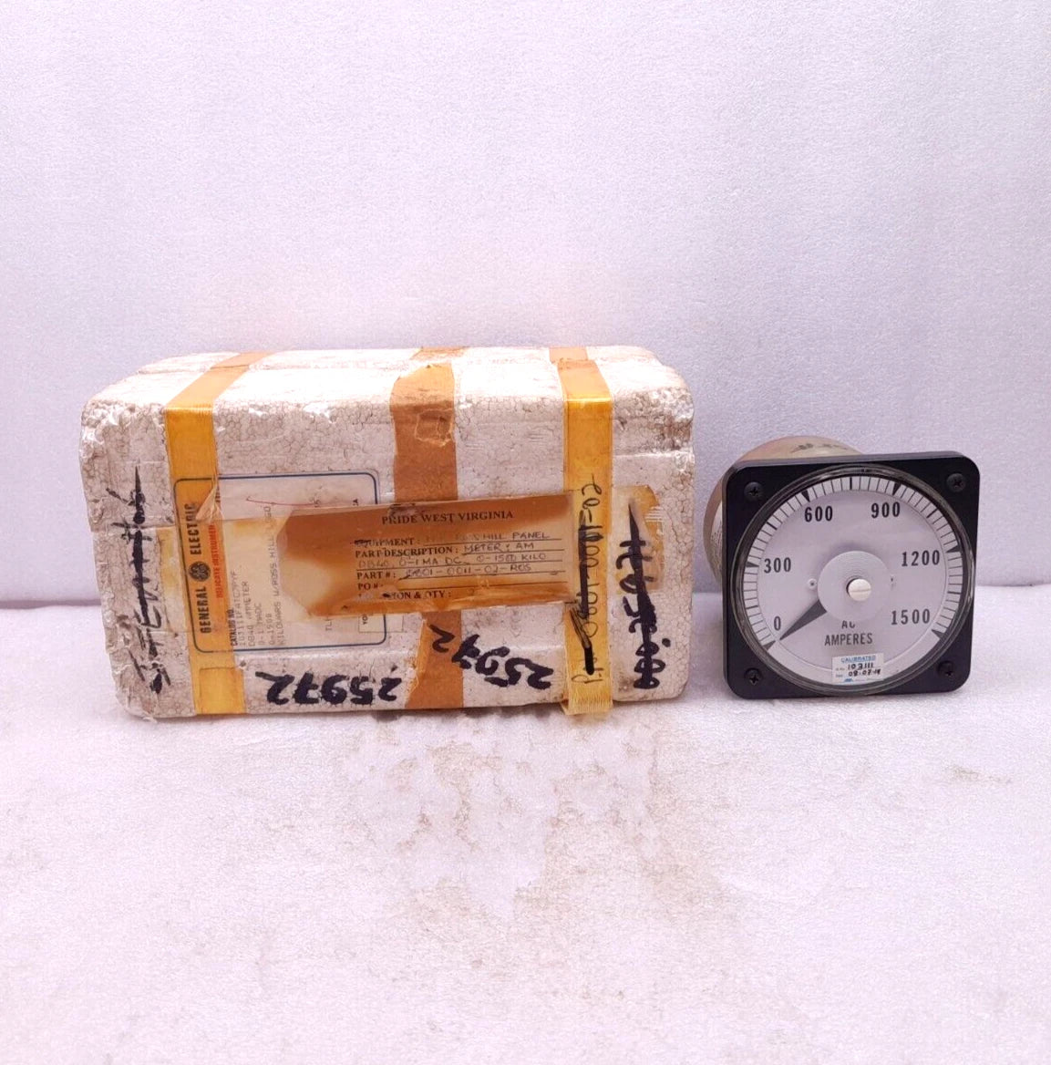 Yokogawa General Electric 103111FAFA7WNU DB40 Ammeter 0-1 MADC 0-1500AC Amperes
