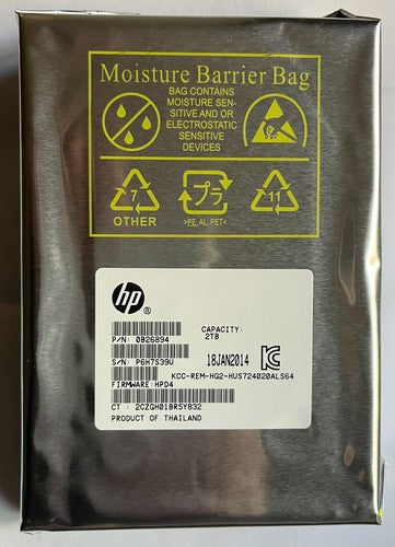 HPE 2TB SAS 6Gbps 7.2K RPM 3.5-inch LFF Enterprise Server Hard Drive