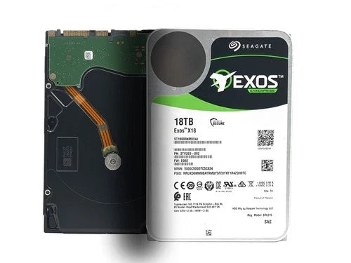 Seagate 18TB Exos X18 SAS 7200Rpm 3.5-Inch ST18000NM004J Hard Drive (Like New)