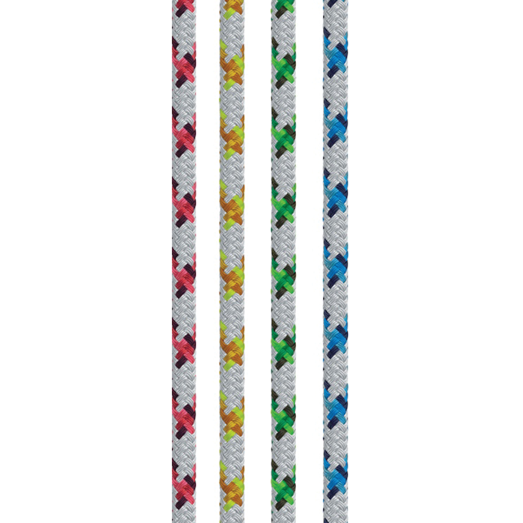 Samson Rope 4.35021E+11 Samson Rope 435020505030 Samson 435020505030 XLS3 Yacht, Braid, 5/16" (8mm) x 500', White w/Green Tracer