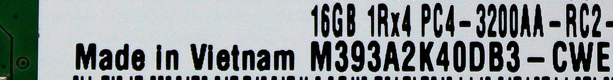 Samsung M393A2K40DB3-CWE 16GB PC4-25600 DDR4-3200 1RX4 ECC